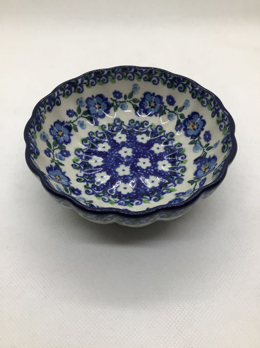 Calico Scalloped Bowl 4.5"