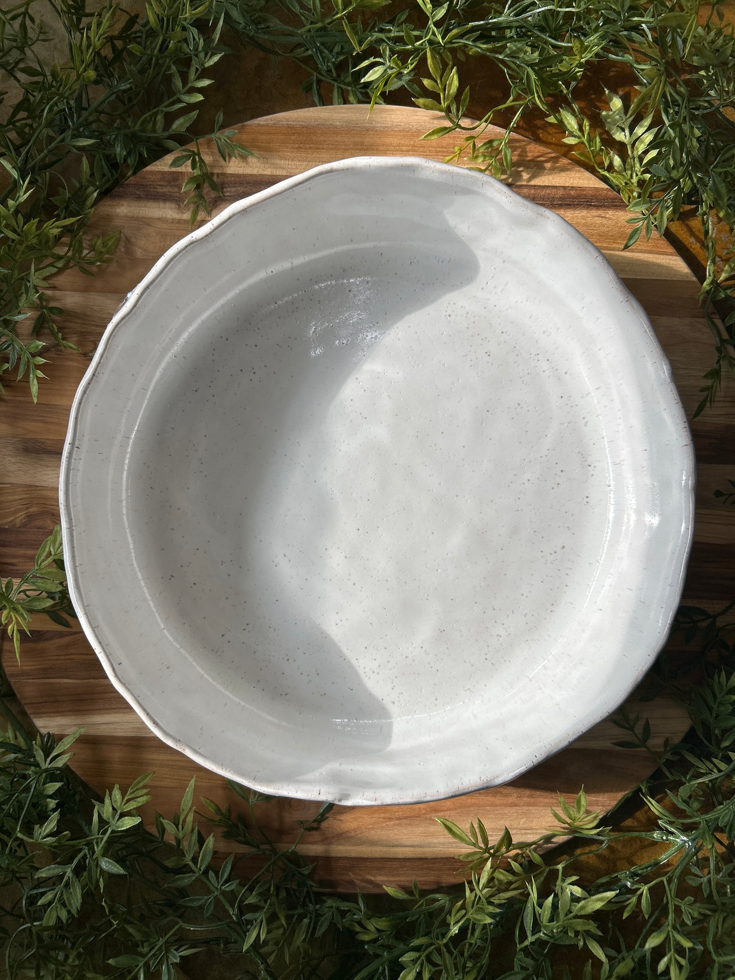Sunday Dinner Dish-Eyelet White