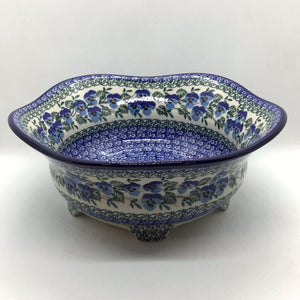Winter Viola Footed Bowl