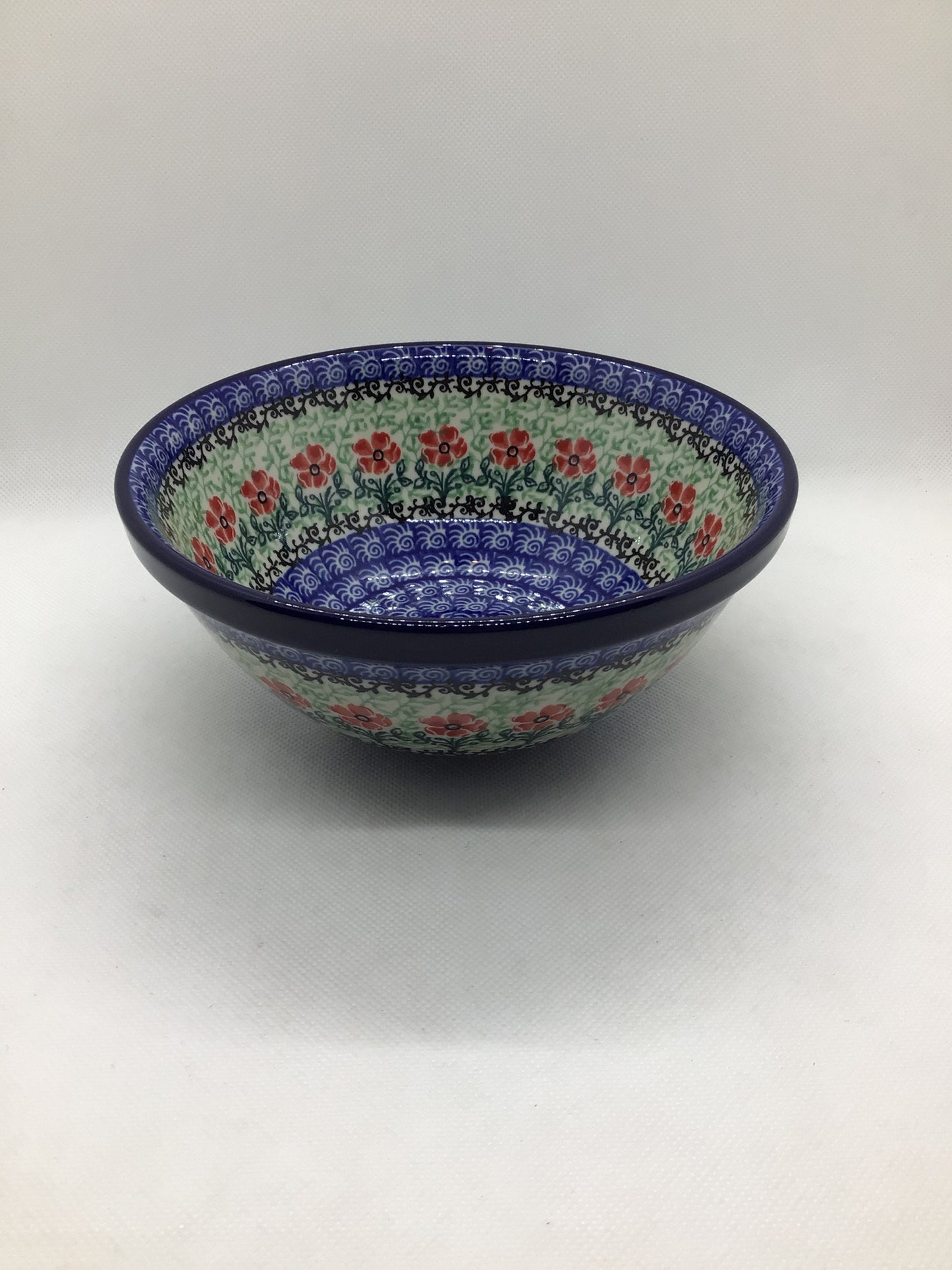 Red Daisies Nesting Bowl 6.5"