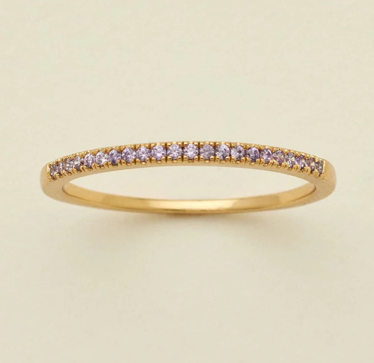 Birthstone Stackable Ring GOLD