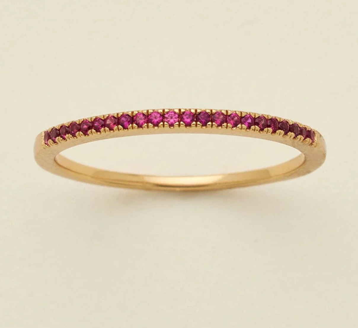 Birthstone Stackable Ring GOLD