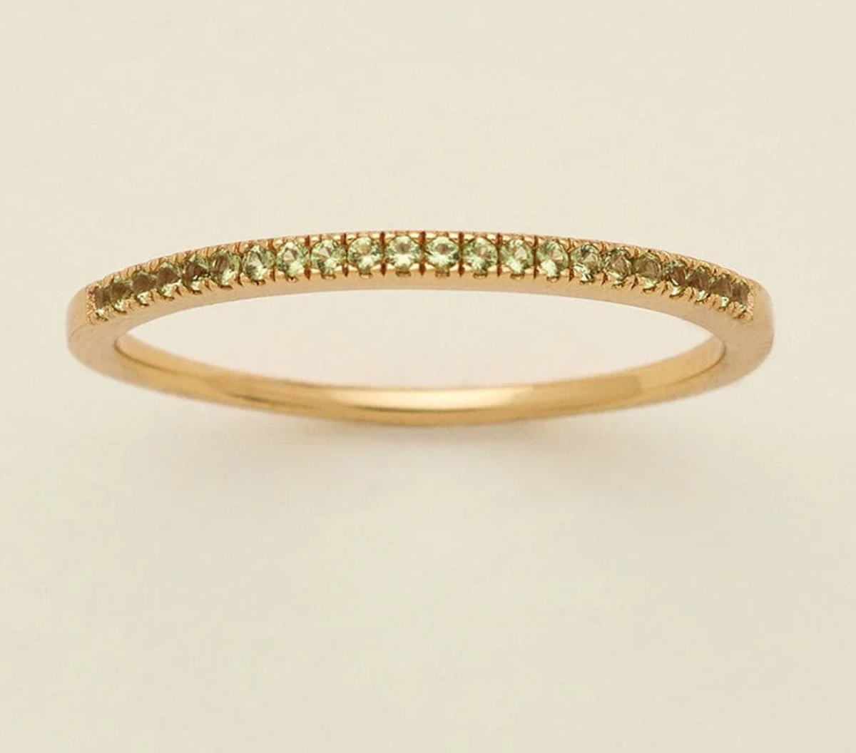 Birthstone Stackable Ring GOLD