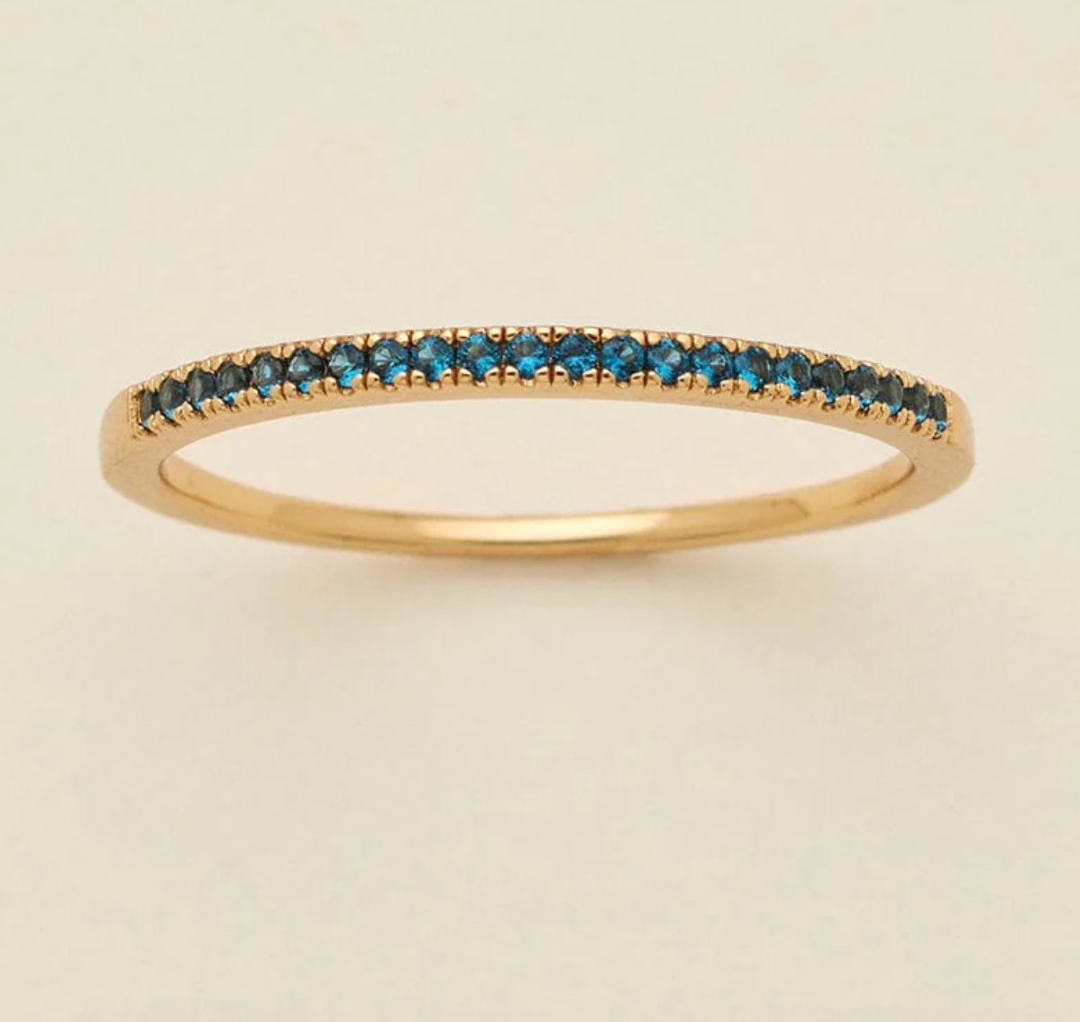 Birthstone Stackable Ring GOLD
