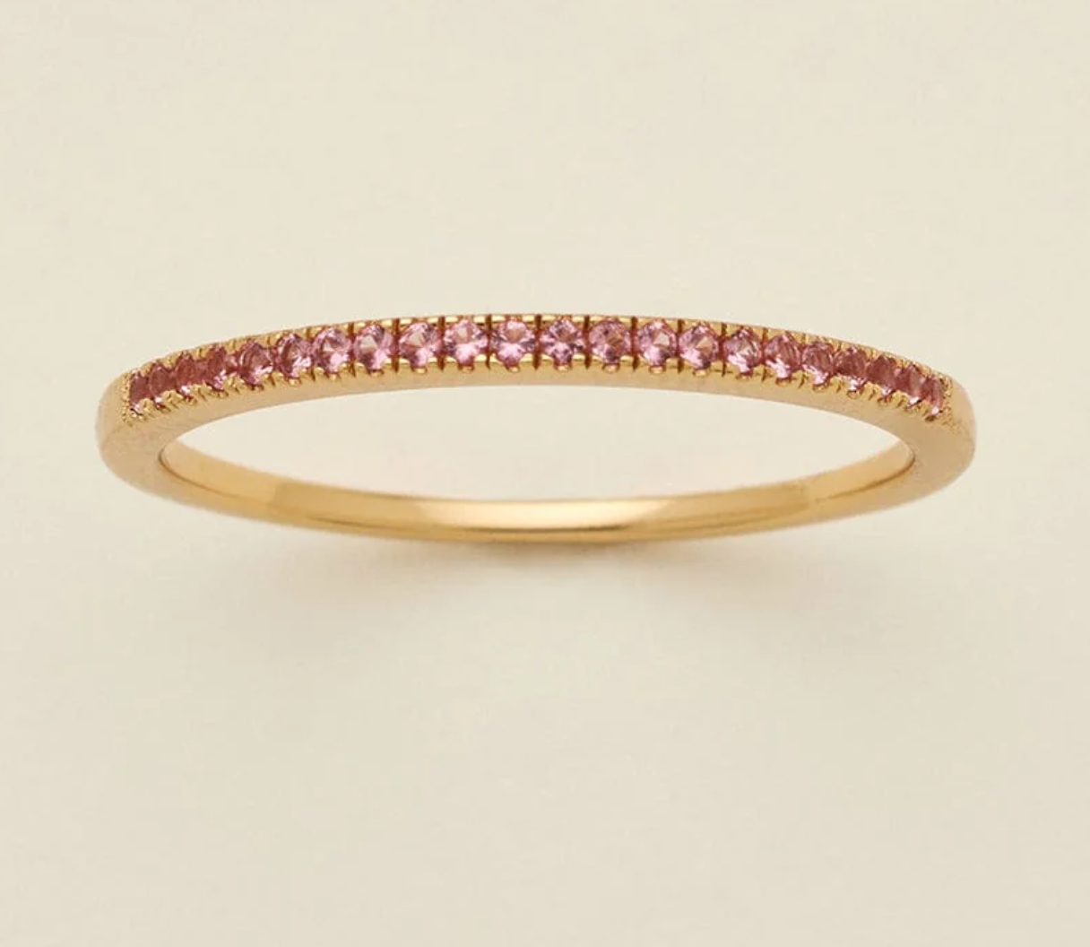 Birthstone Stackable Ring GOLD