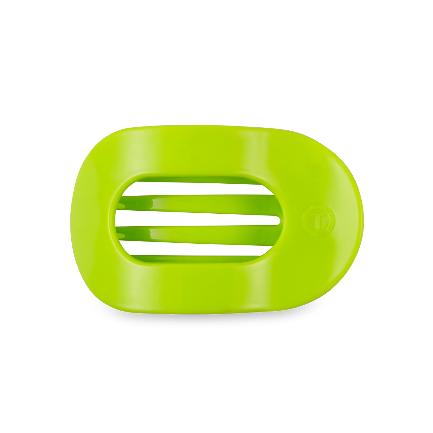 TELETIES - Flat Round Hair Clip | Medium | Summer Brights