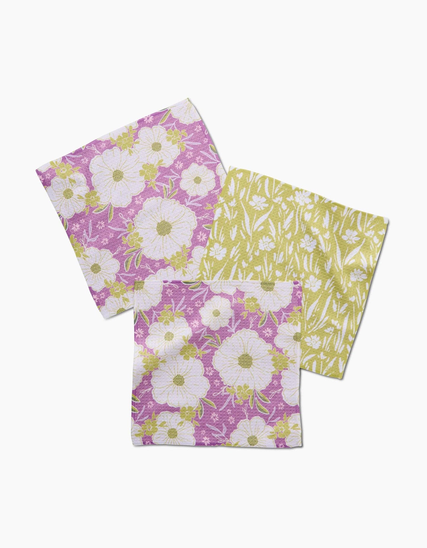Field of Spring Flowers Dishcloth Set