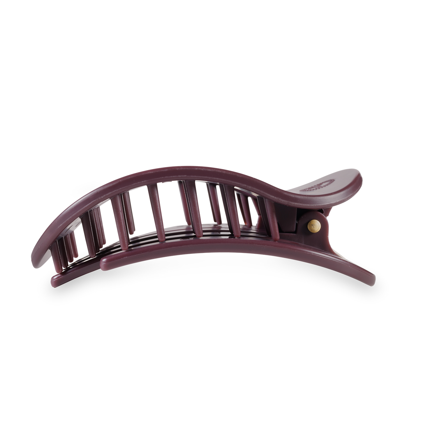 Round Flat Hair Clip | Large | Burgundy Bliss