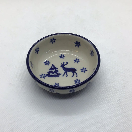 Snowy Pines Tiny Round Bowl 3.5"