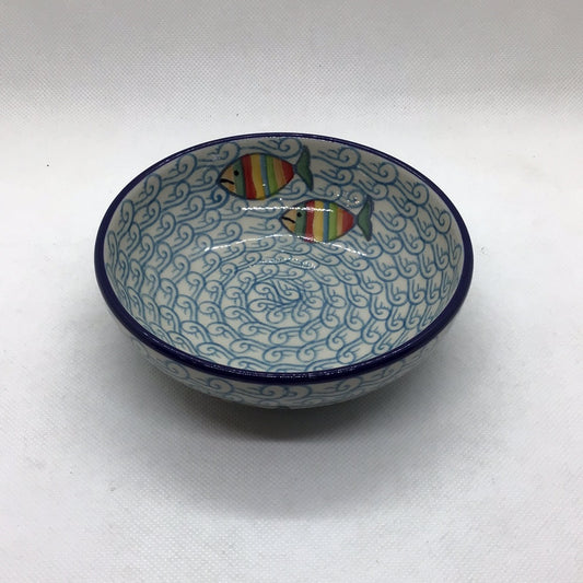 Rainbow Fish Shallow Bowl 5"