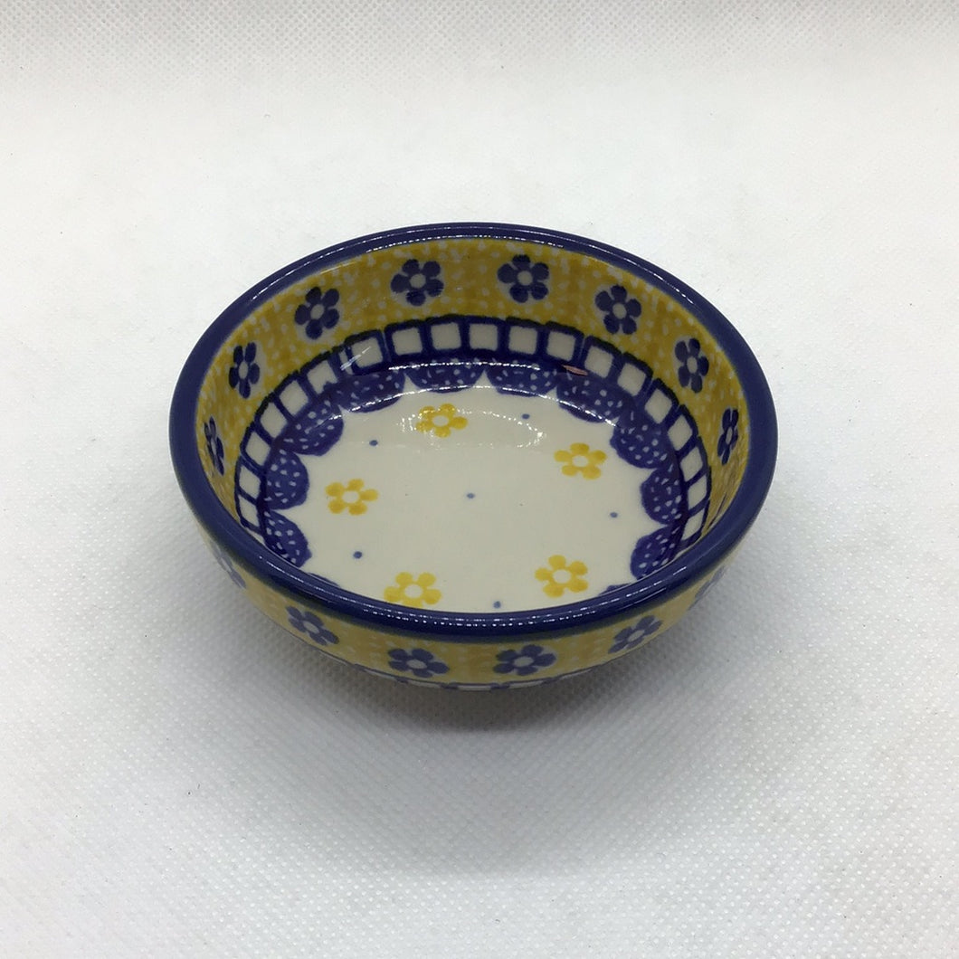 Yellow Lace Tiny Round Bowl 3.5
