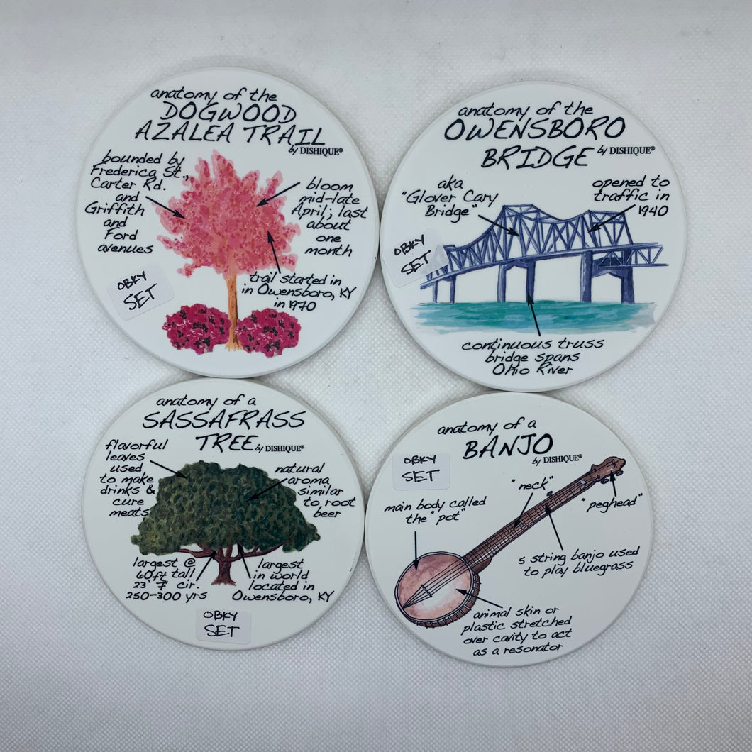 Anatomy of Owensboro Coaster Set/4