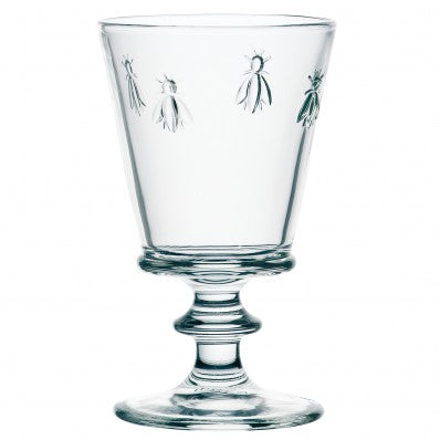 Bee Water Glass with Stem