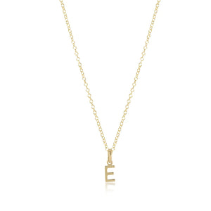 ENewton Gold Necklace Respect Initial 16"