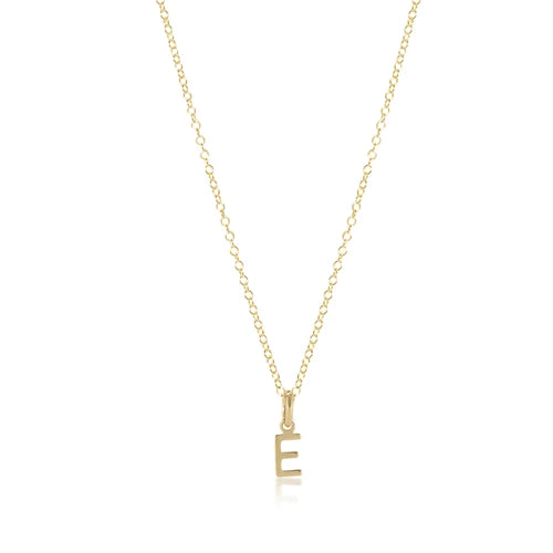 ENewton Gold Necklace Respect Initial 16