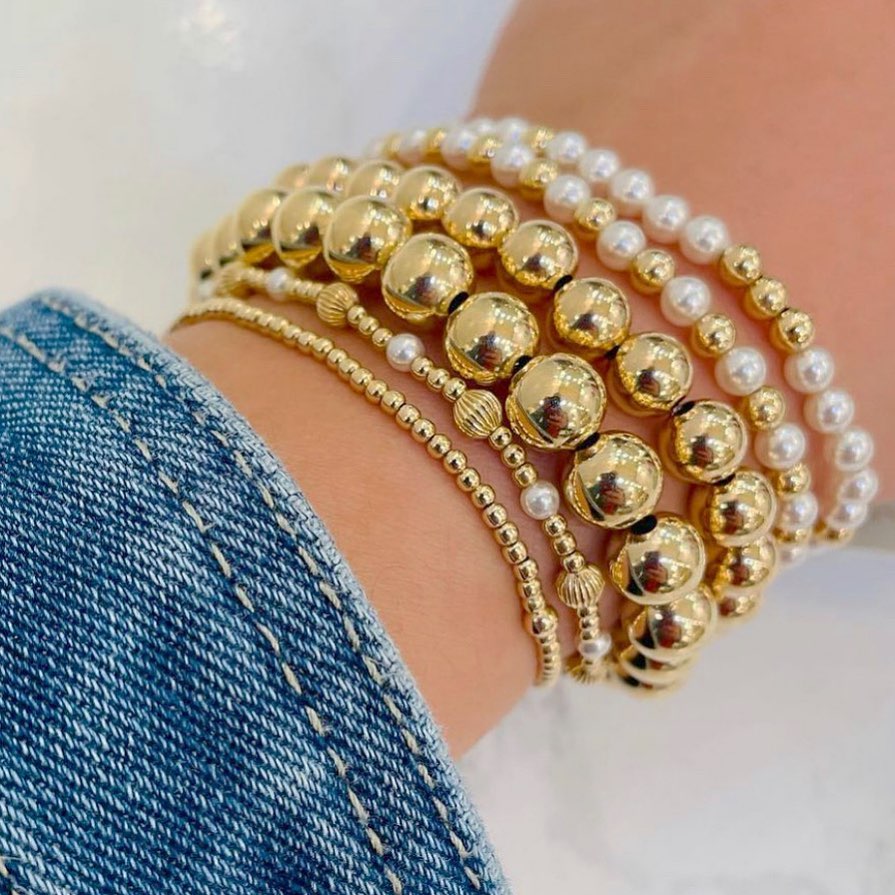 ENewton Classic Gold Bead Bracelet Collection Willow 43 OFF