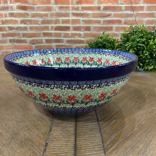 Red Daisies Nesting Bowl 9"