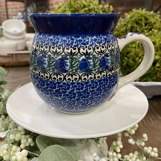 Peacock Feather Bubble Mug 16 oz.