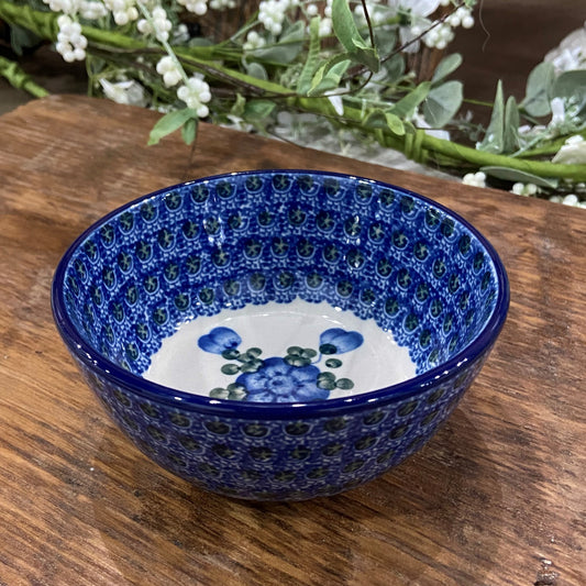 Blue Poppy Ice Cream Bowl 4.5"