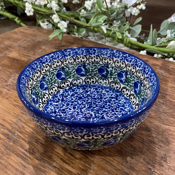 Peacock Feather Ice Cream Bowl 4.5