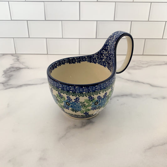 Wild Indigo Bowl w/ Loop Handle
