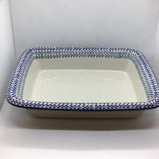 Blue Wreath Lasagna Baker
