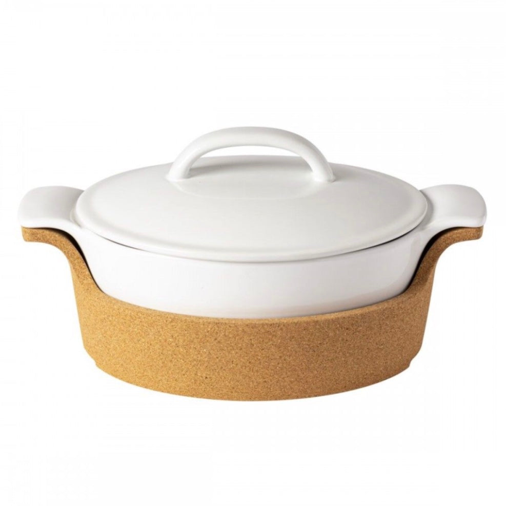 Ensemble Oval Casserole w/Cork Lid
