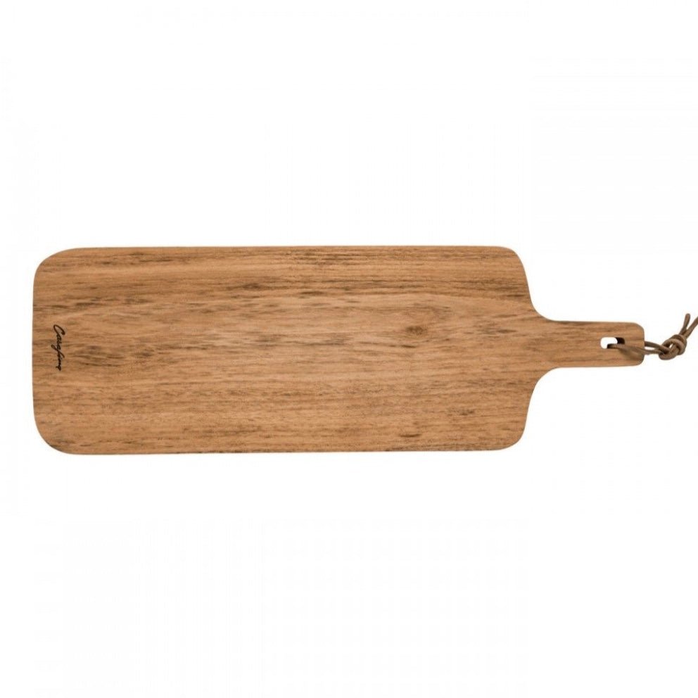 Oak Wood Rectangular Serving Board w/ Handles