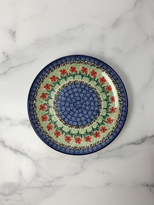Red Daisies Salad Plate 8
