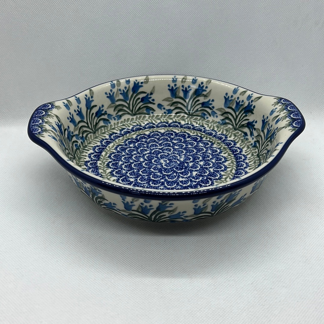 Blue Bells Round Baker w/Grips 8"
