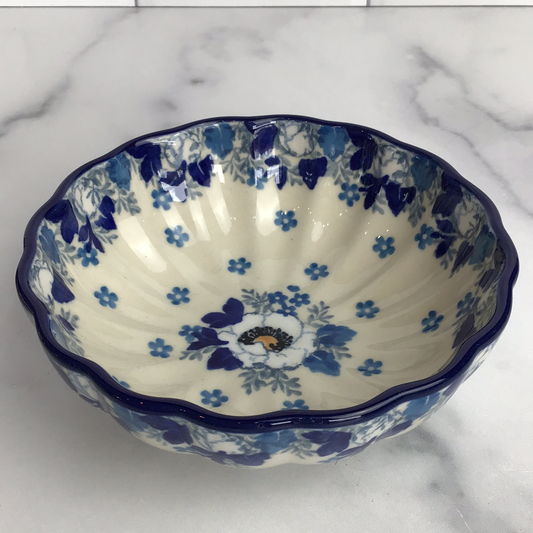 Susan's Garden Scalloped Bowl 4.5"