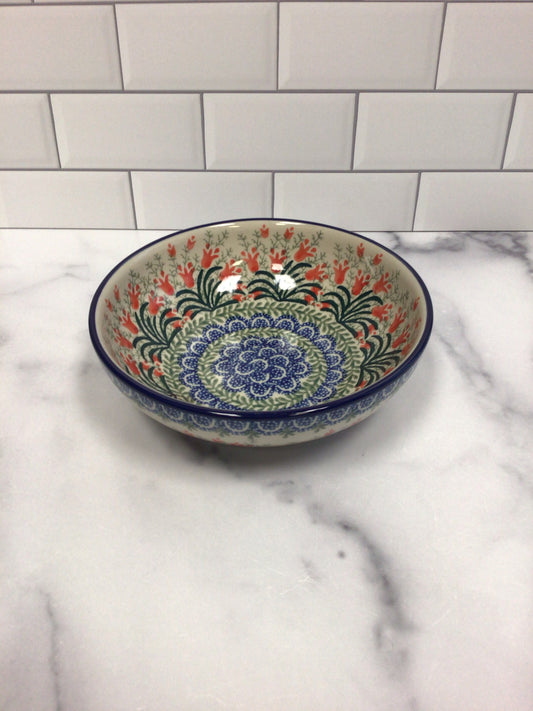 Crimson Bells Shallow Cereal Bowl 7"
