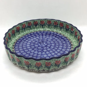 Red Daisies Fluted Quiche