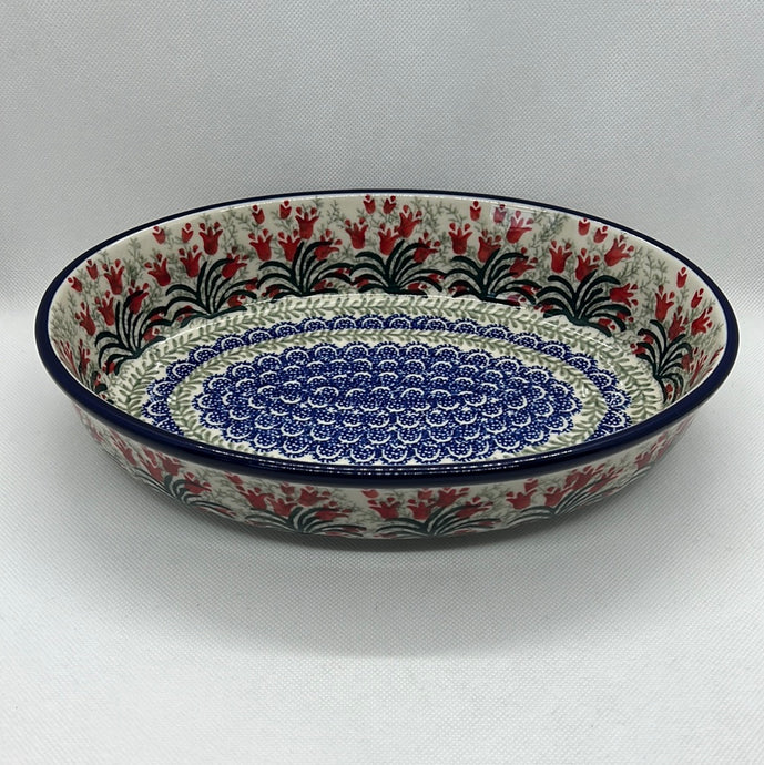 Crimson Bells Oval Baker 10.5