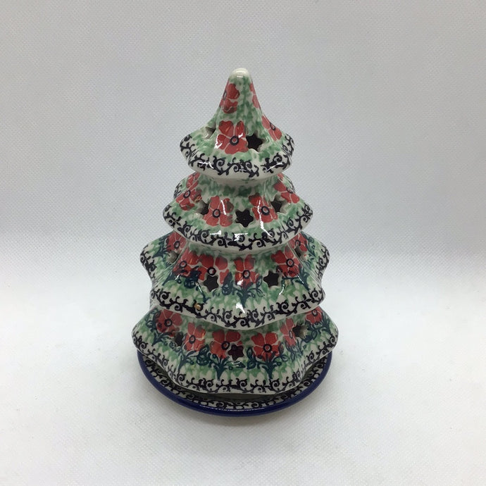 Red Daisies Christmas Tree Luminary 6
