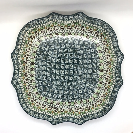 Green Ribbon Serpentine Tray