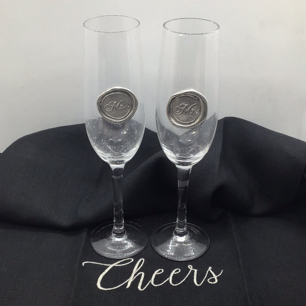 Southern Jubilee Mr. & Mrs. Flute/Set of 2