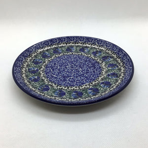 Peacock Feather Bread Plate 6.25"