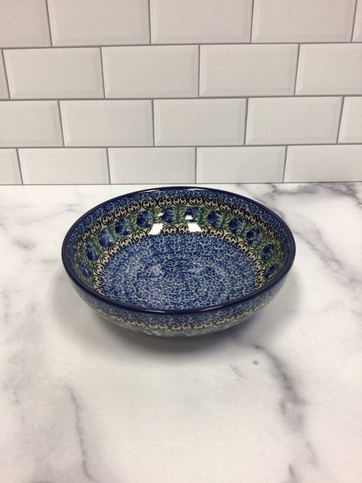 Peacock Feather Shallow Cereal Bowl 7