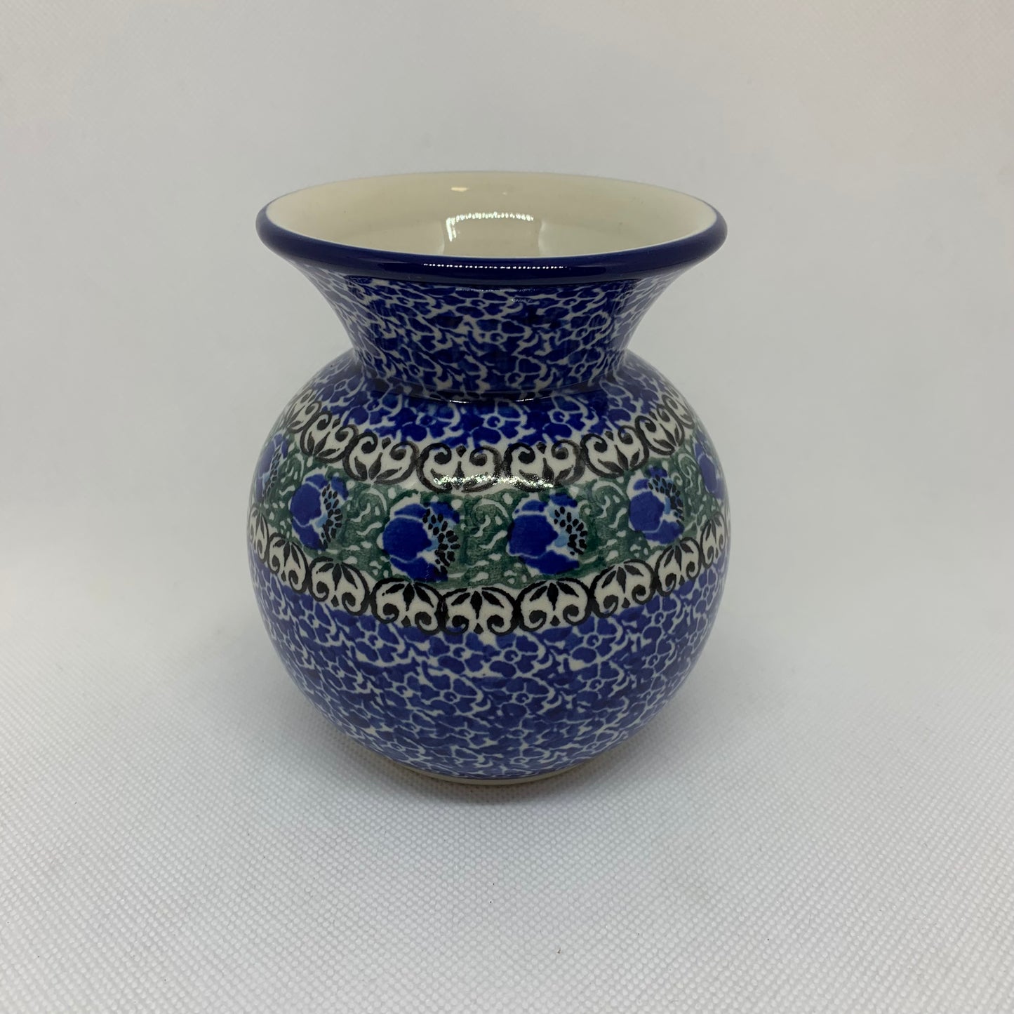 Peacock Feather Bubble Vase