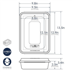 Rectangle Cake Pan with Lid 9x13
