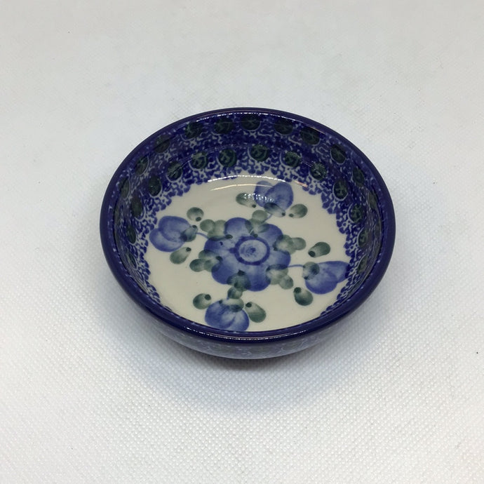 Blue Poppy Tiny Round Bowl 3.5