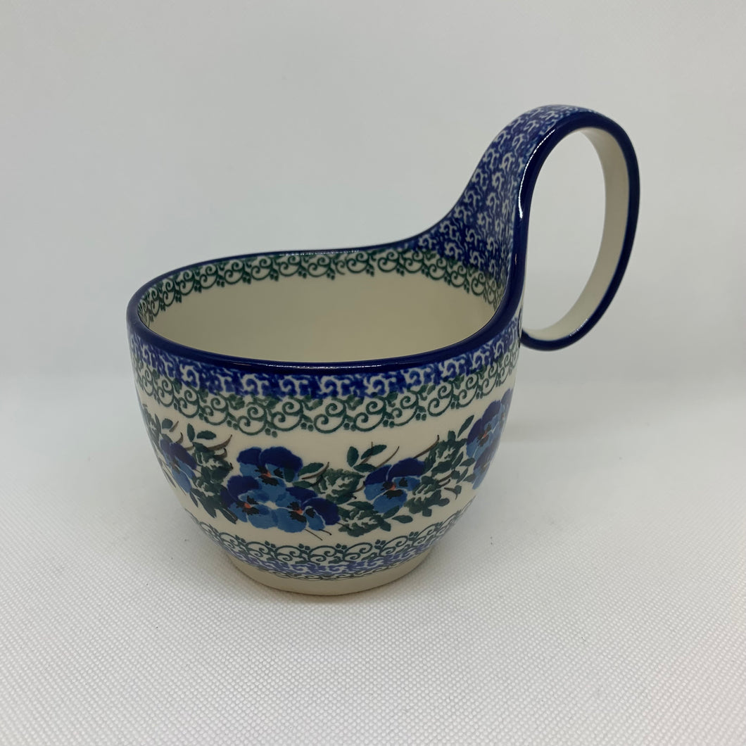 Winter Viola Bowl w/ Loop Handle