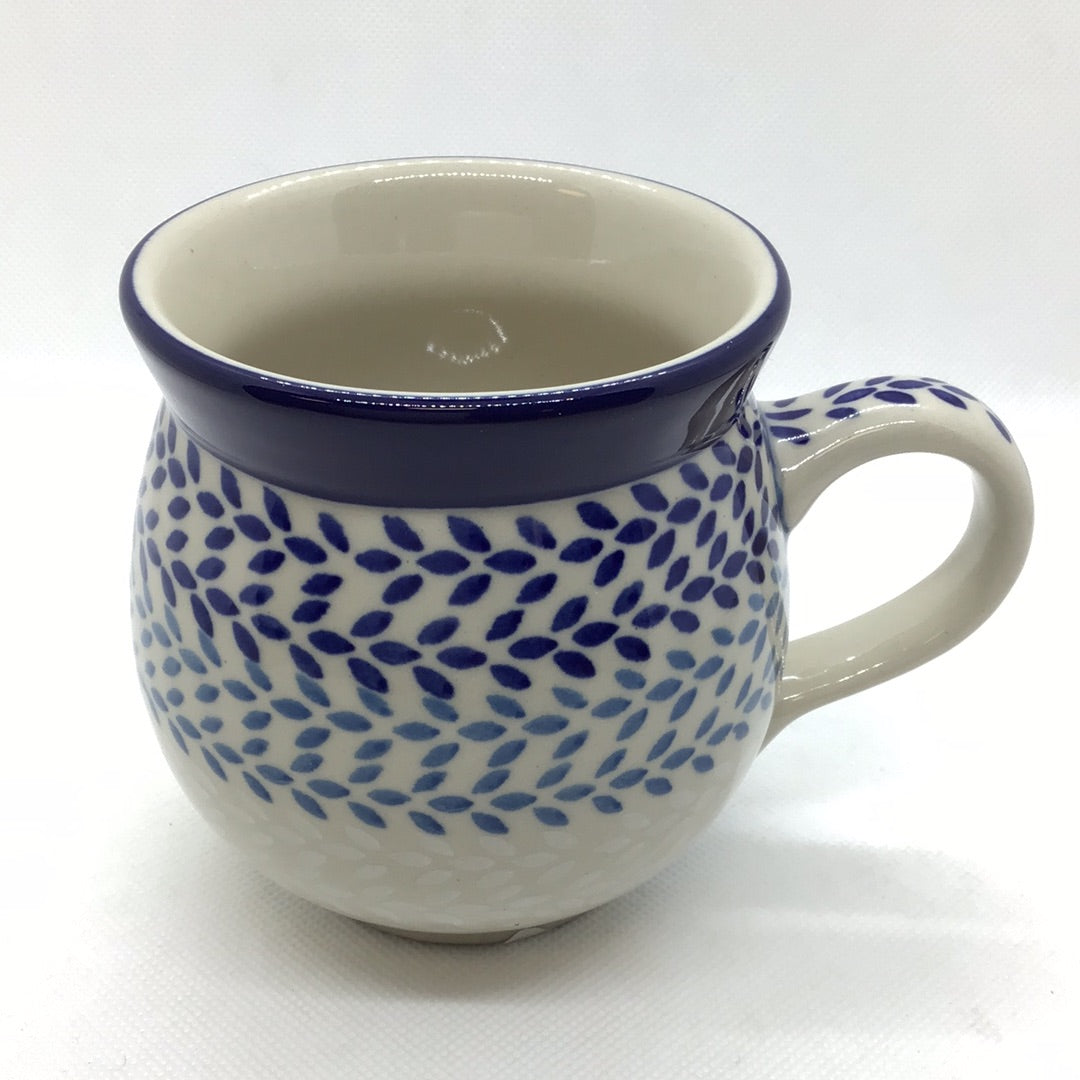 Blue Wreath Bubble Mug 12 oz.