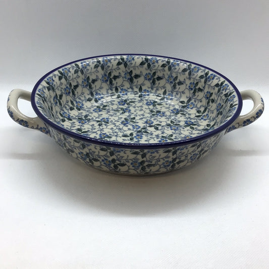 Sapphire Round Baker w/Handles 8"