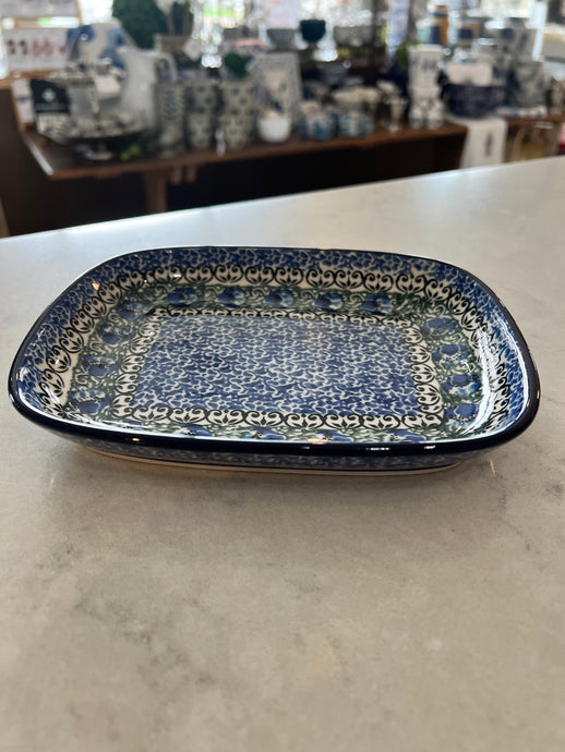 Peacock Feather Sandwich Tray