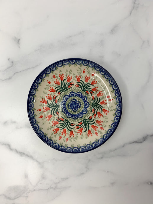 Crimson Bells Salad/Dessert Plate