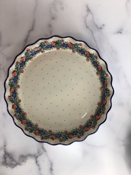 Garden Party Fluted Pie Plate 10"