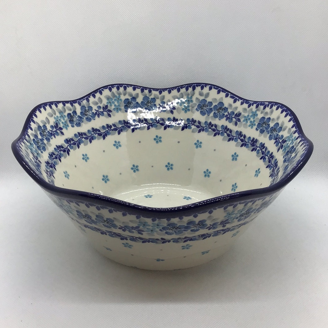 Blue Flax Wavy Edge Bowl 10