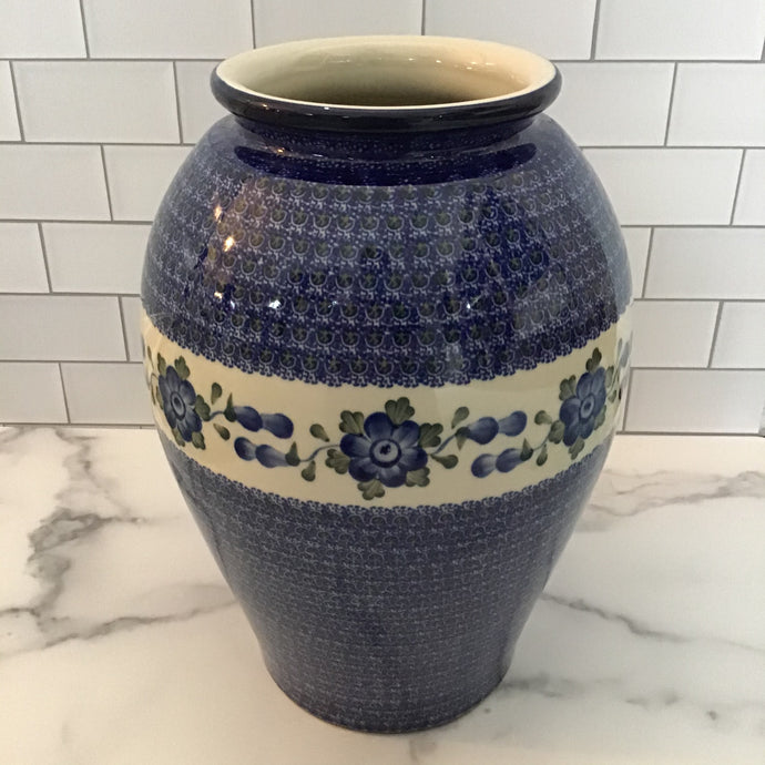 Blue Poppy Large Vase